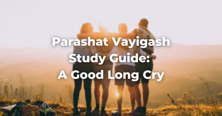 Parashat Vayigash Study Guide: A Good Long Cry