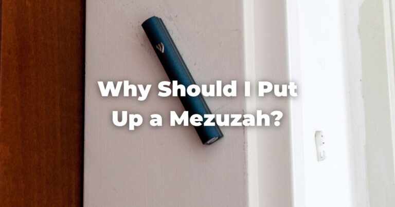 Image of a mezuzah and the words: Why should I put up a mezuzah?