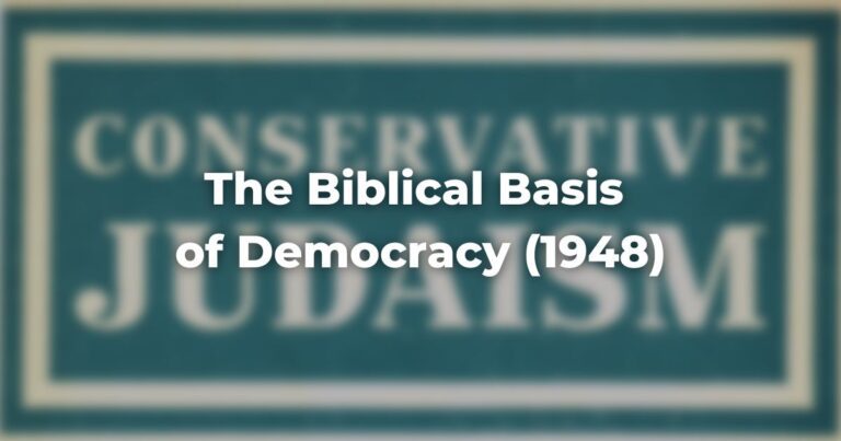 The Biblical Basis of Democracy (1948)