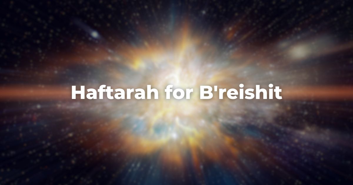 Haftarah for B'reishit