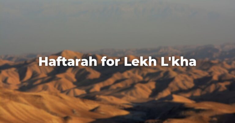 Haftarah for Lekh L'kha