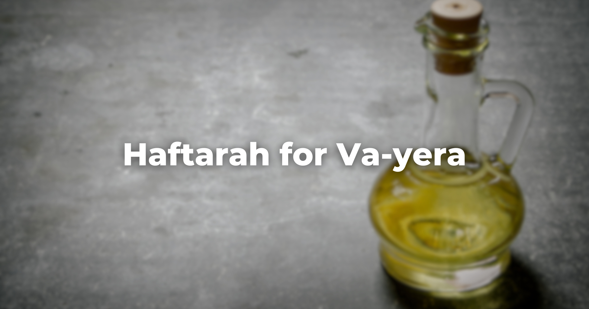 Haftarah for Va-yera