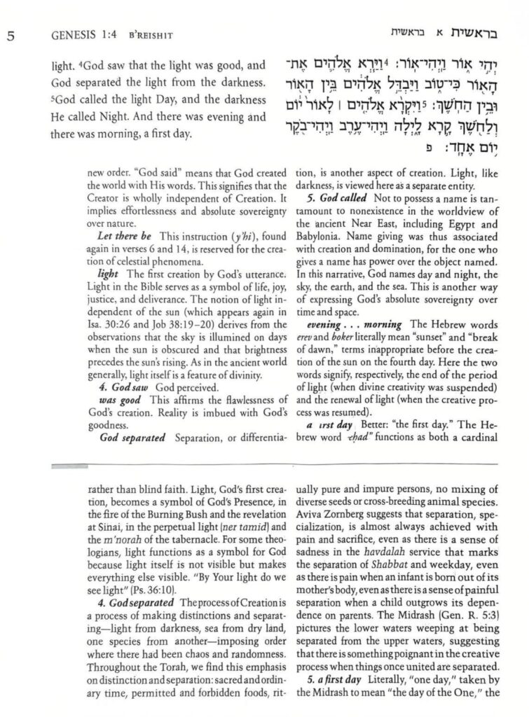 Etz Hayim Page Genesis